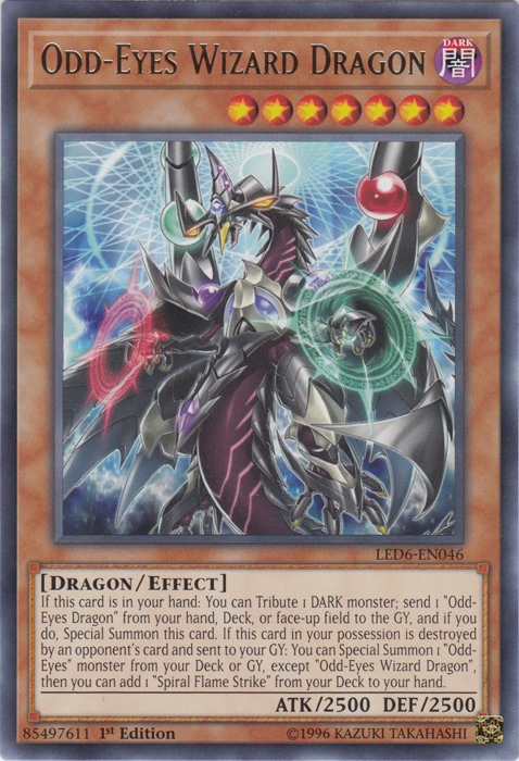 Odd-Eyes Wizard Dragon [LED6-EN046] Rare | Exor Games Summserside