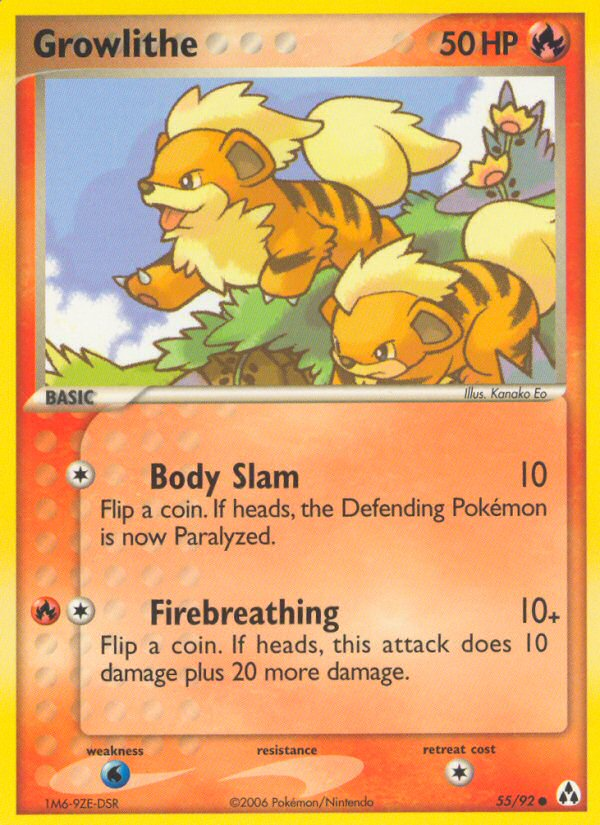 Growlithe (55/92) [EX: Legend Maker] | Exor Games Summserside