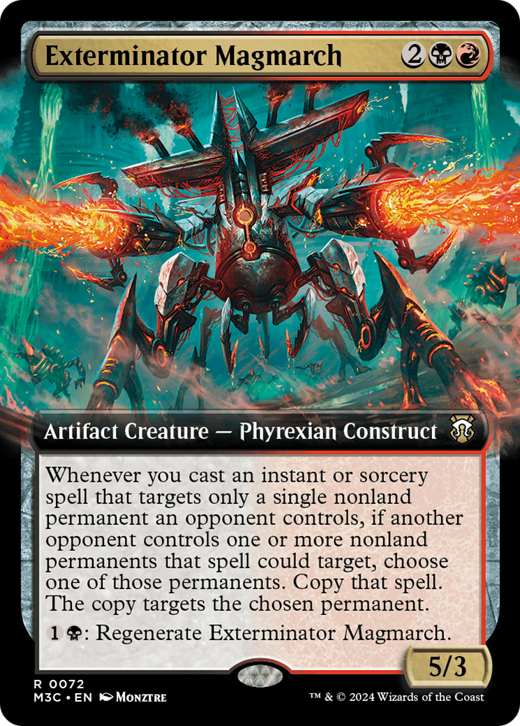 Exterminator Magmarch (Extended Art) (Ripple Foil) [Modern Horizons 3 Commander] | Exor Games Summserside