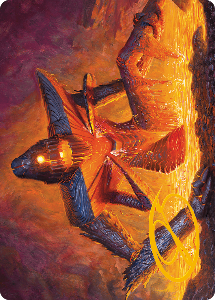 Molten Gatekeeper Art Card (Gold-Stamped Signature) [Modern Horizons 3 Art Series] | Exor Games Summserside