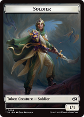 Solider (0004) // Solider (0005) Double-Sided Token [Tarkir: Dragonstorm Tokens] | Exor Games Summserside