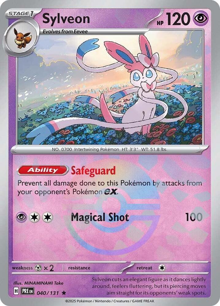 Sylveon (040/131) (Poke Ball Pattern) [Scarlet & Violet: Prismatic Evolutions] | Exor Games Summserside