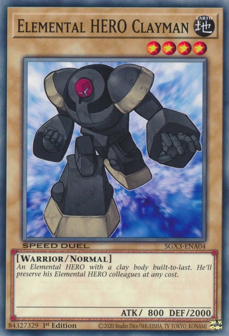 Elemental HERO Clayman [SGX3-ENA04] Common | Exor Games Summserside