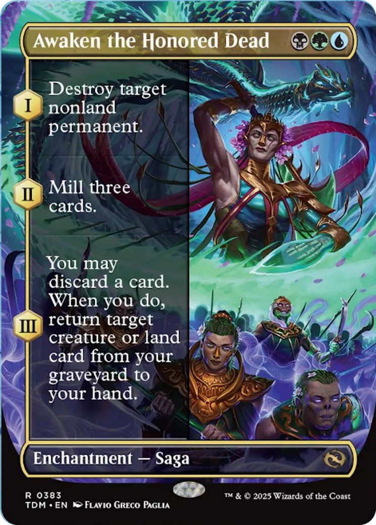 Awaken the Honored Dead (Borderless) [Tarkir: Dragonstorm] | Exor Games Summserside