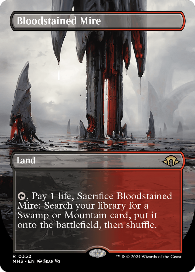 Bloodstained Mire (Borderless) [Modern Horizons 3] | Exor Games Summserside