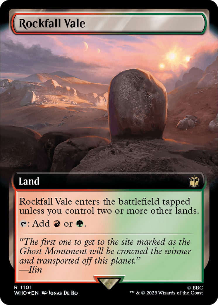 Rockfall Vale (Extended Art) (Surge Foil) [Doctor Who] | Exor Games Summserside