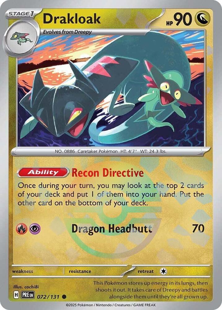 Drakloak (072/131) (Poke Ball Pattern) [Scarlet & Violet: Prismatic Evolutions] | Exor Games Summserside
