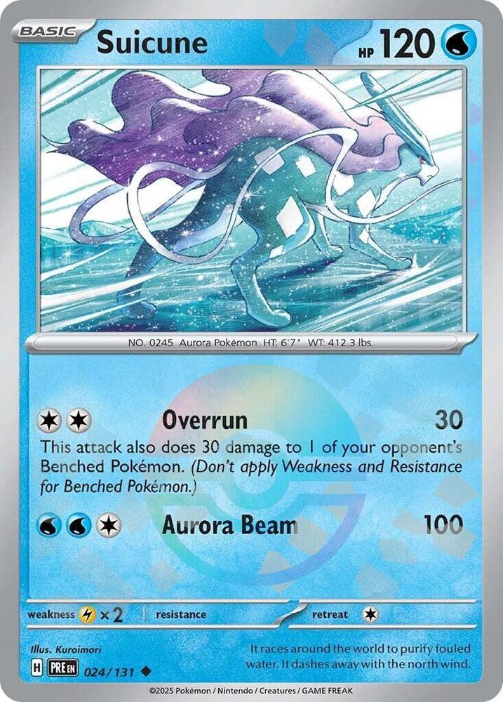 Suicune (024/131) (Poke Ball Pattern) [Scarlet & Violet: Prismatic Evolutions] | Exor Games Summserside