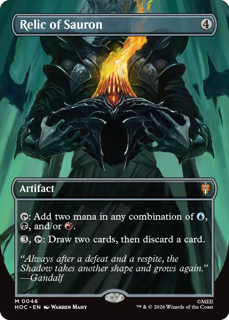 Relic of Sauron (Borderless) [The Hobbit: Eternal-Legal] | Exor Games Summserside