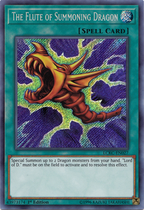 The Flute of Summoning Dragon [LCKC-EN027] Secret Rare | Exor Games Summserside