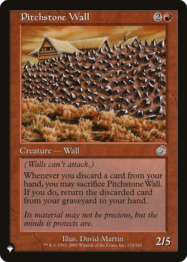 Pitchstone Wall [The List] | Exor Games Summserside