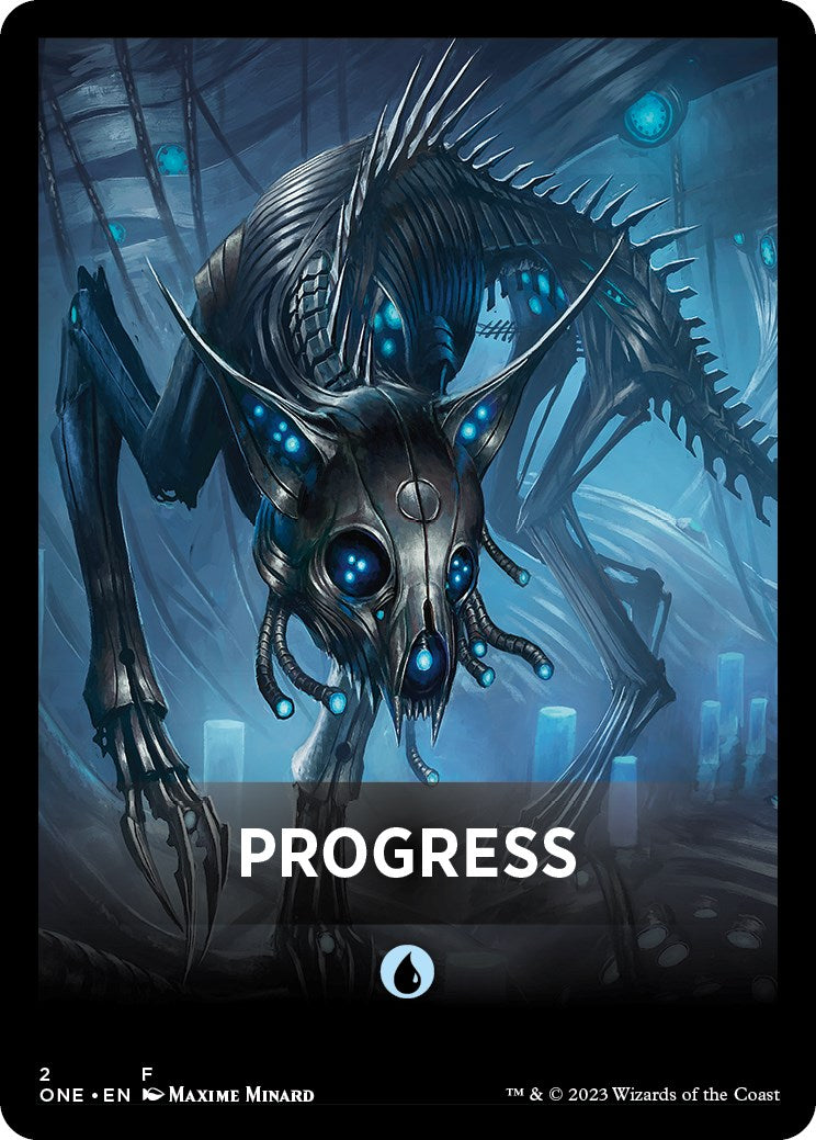 Progress Theme Card [Phyrexia: All Will Be One Tokens] | Exor Games Summserside