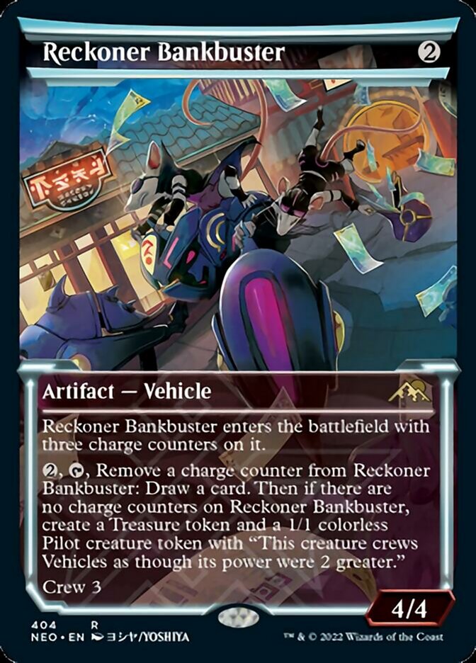 Reckoner Bankbuster (Showcase Soft Glow) [Kamigawa: Neon Dynasty] | Exor Games Summserside