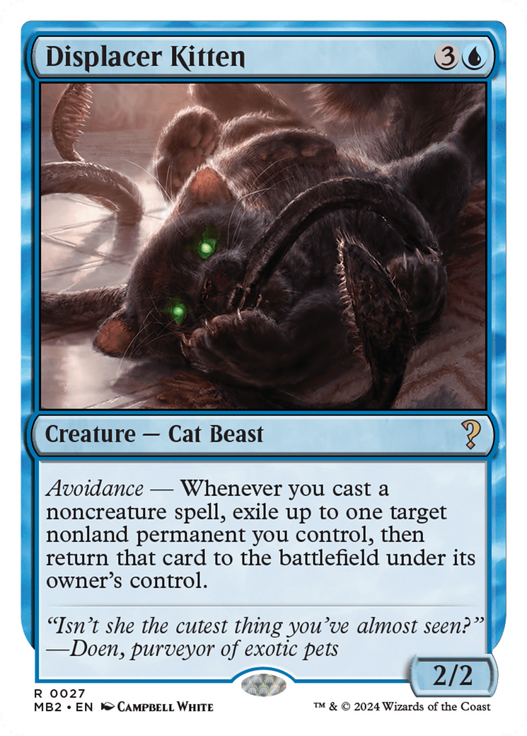 Displacer Kitten (White Border) [Mystery Booster 2] | Exor Games Summserside