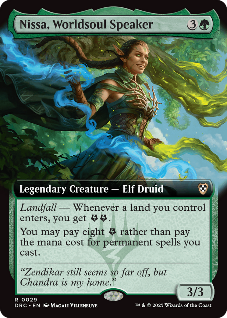 Nissa, Worldsoul Speaker (Extended Art) [Aetherdrift Commander] | Exor Games Summserside