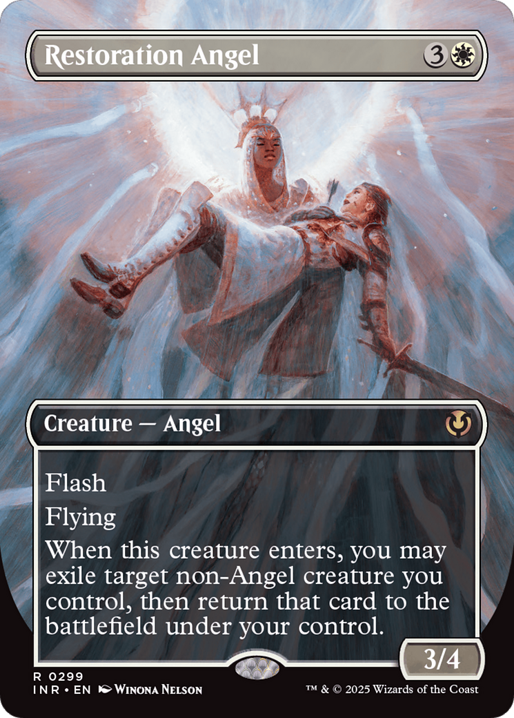 Restoration Angel (Borderless) [Innistrad Remastered] | Exor Games Summserside