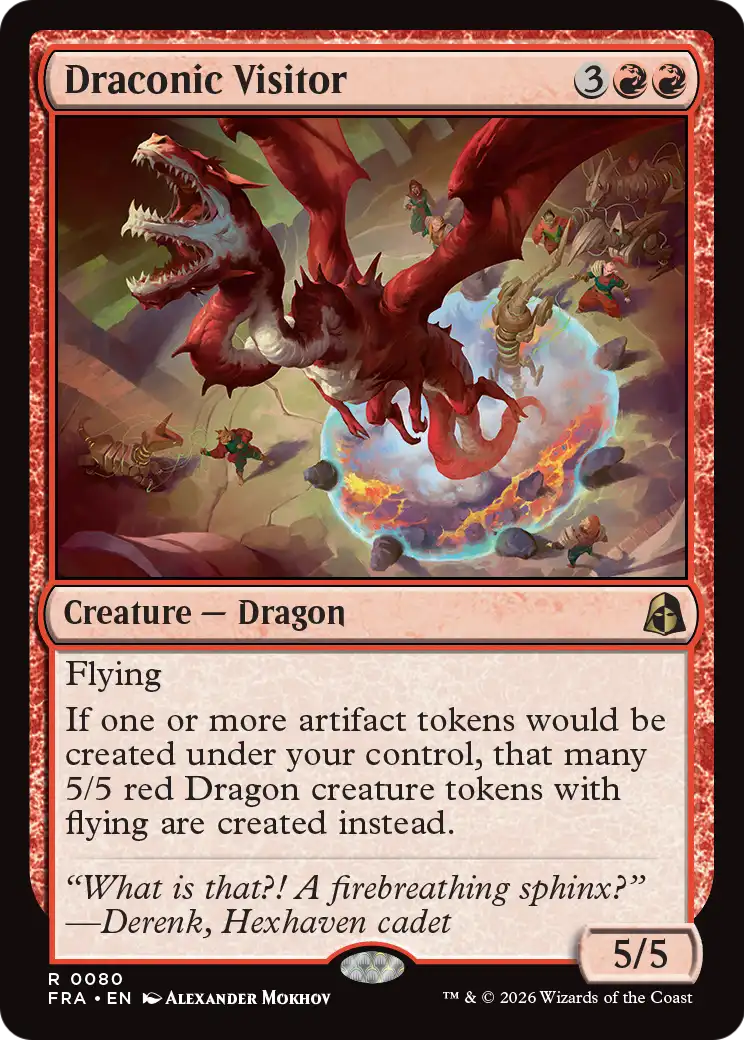 Draconic Visitor [Reality Fracture] | Exor Games Summserside