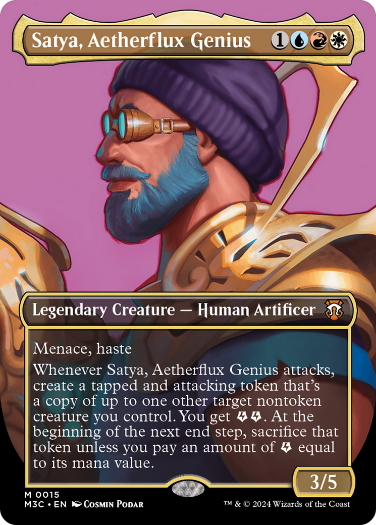 Satya, Aetherflux Genius (Borderless) [Modern Horizons 3 Commander] | Exor Games Summserside