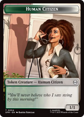 Copy // Human Citizen Double-Sided Token [Marvel's Spider-Man Tokens] | Exor Games Summserside