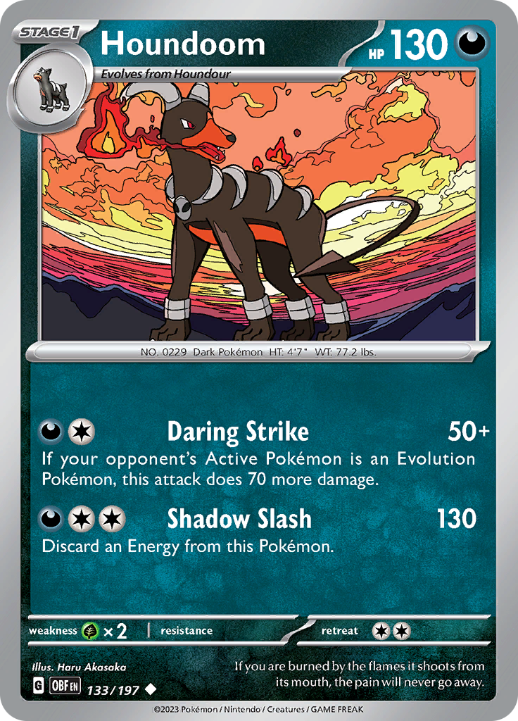 Houndoom (133/197) [Scarlet & Violet: Obsidian Flames] | Exor Games Summserside