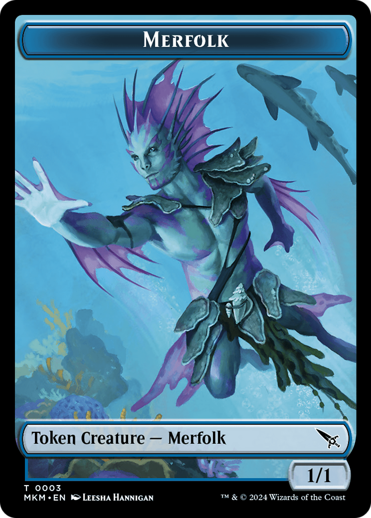 Thopter (0020) // Merfolk Double-Sided Token [Murders at Karlov Manor Tokens] | Exor Games Summserside