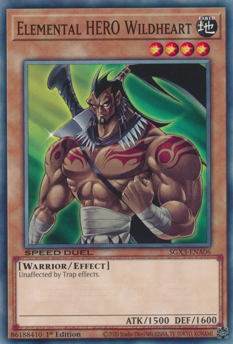 Elemental HERO Wildheart [SGX3-ENA06] Common | Exor Games Summserside