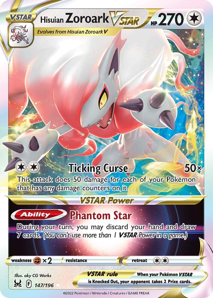 Hisuian Zoroark VSTAR (147/196) [Sword & Shield: Lost Origin] | Exor Games Summserside