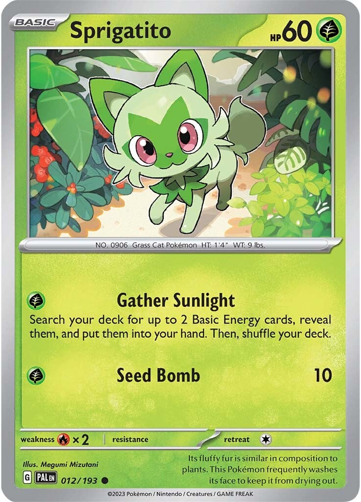 Sprigatito (012/193) [Scarlet & Violet: Paldea Evolved] | Exor Games Summserside