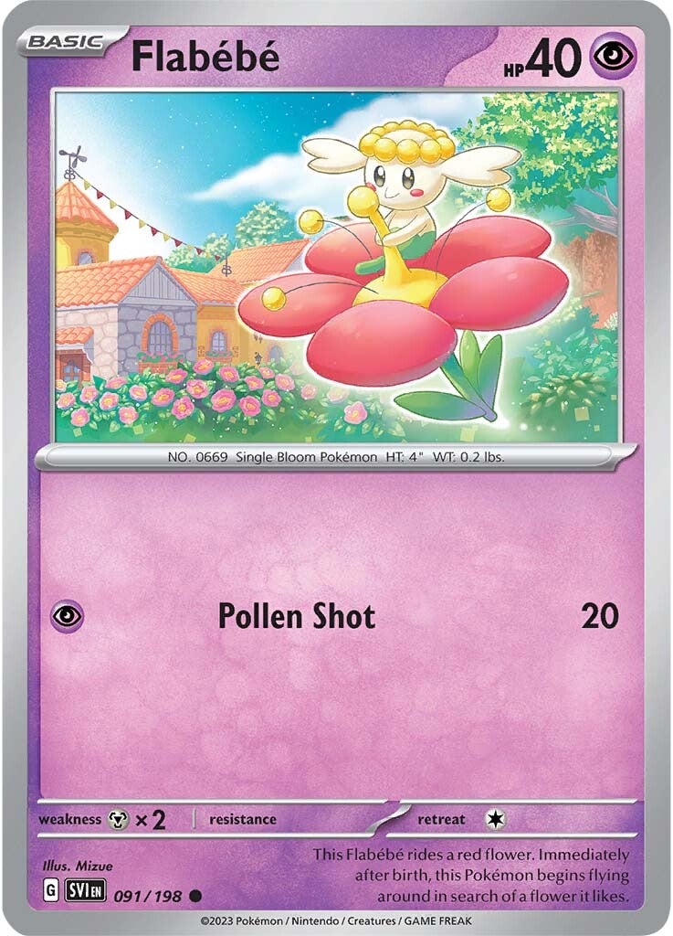 Flabebe (091/198) [Scarlet & Violet: Base Set] | Exor Games Summserside