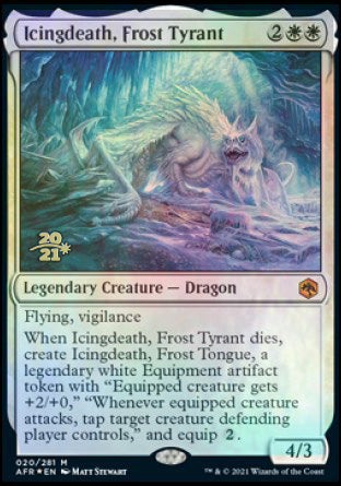 Icingdeath, Frost Tyrant [Dungeons & Dragons: Adventures in the Forgotten Realms Prerelease Promos] | Exor Games Summserside