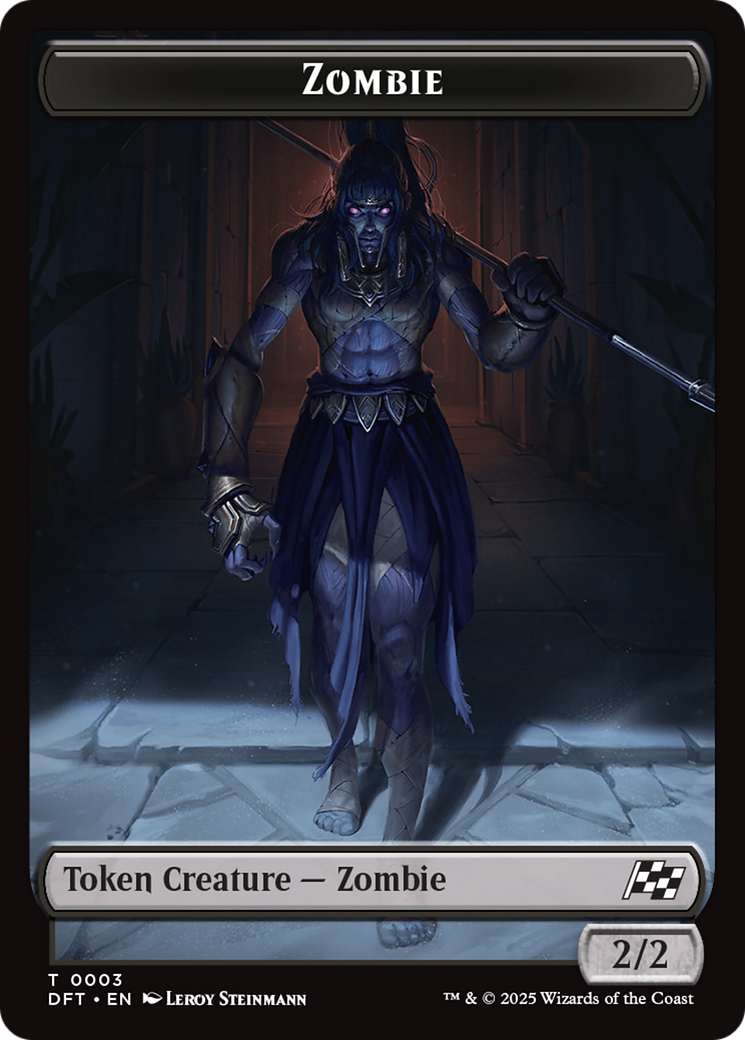Elephant // Zombie (0003) Double-Sided Token [Aetherdrift Tokens] | Exor Games Summserside
