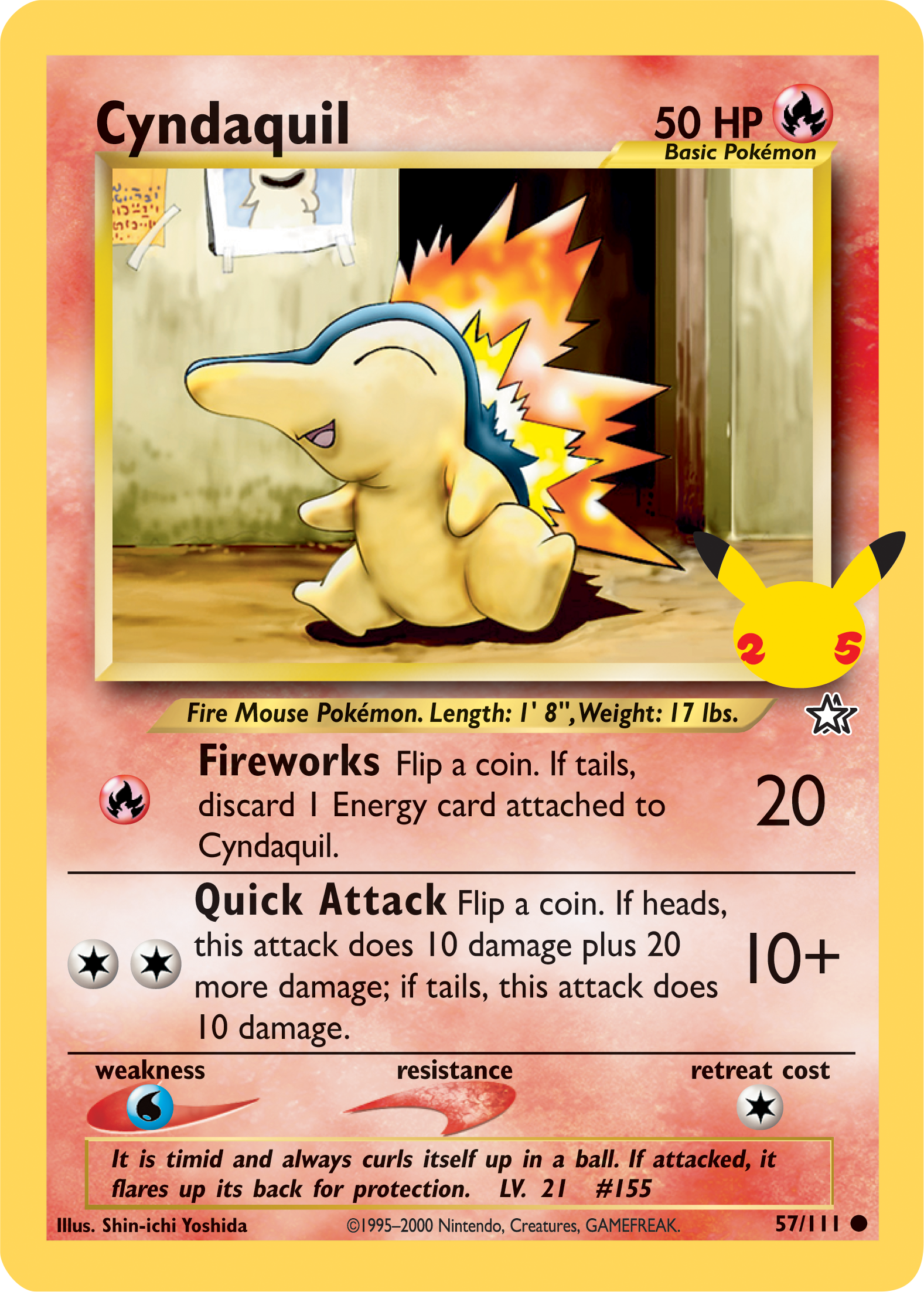 Cyndaquil (57/111) (Jumbo Card) [First Partner Pack] | Exor Games Summserside