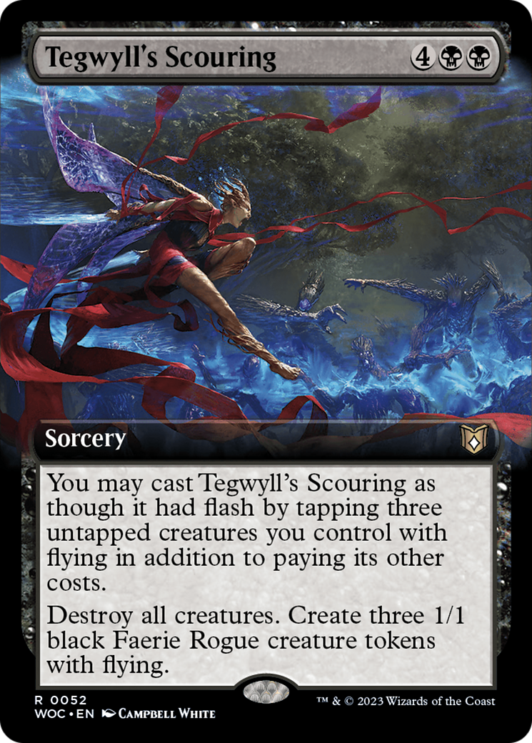 Tegwyll's Scouring (Extended Art) [Wilds of Eldraine Commander] | Exor Games Summserside