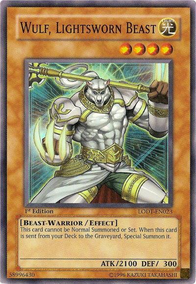 Wulf, Lightsworn Beast [LODT-EN023] Super Rare | Exor Games Summserside