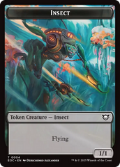 Insect // Golem (0013) Double-Sided Token [Edge of Eternities Commander Tokens] | Exor Games Summserside