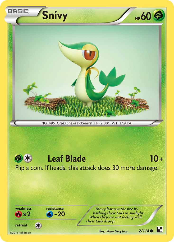 Snivy (2/114) [Black & White: Base Set] | Exor Games Summserside