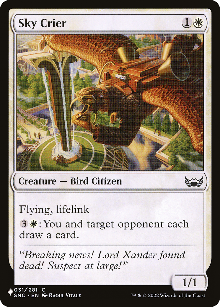 Sky Crier [The List Reprints] | Exor Games Summserside