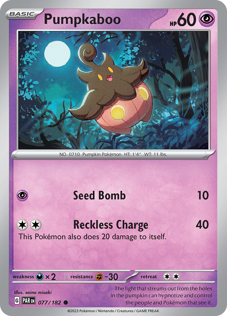 Pumpkaboo (077/182) [Scarlet & Violet: Paradox Rift] | Exor Games Summserside