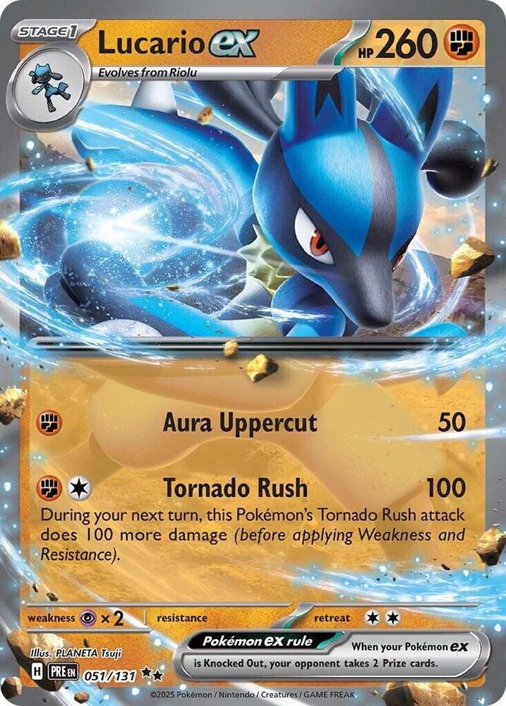 Lucario ex (051/131) [Scarlet & Violet: Prismatic Evolutions] | Exor Games Summserside