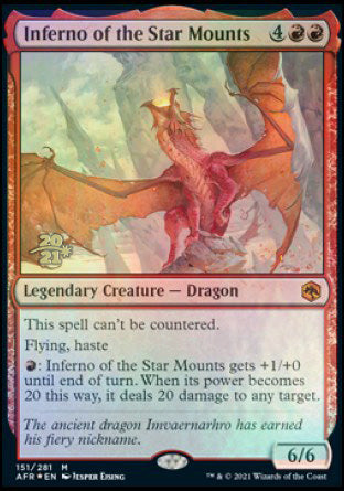 Inferno of the Star Mounts [Dungeons & Dragons: Adventures in the Forgotten Realms Prerelease Promos] | Exor Games Summserside