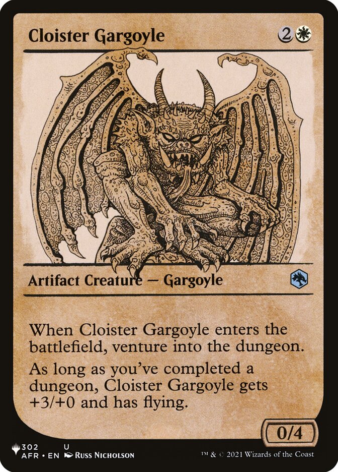 Cloister Gargoyle (Showcase) [The List] | Exor Games Summserside