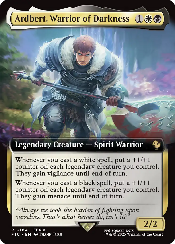 Ardbert, Warrior of Darkness (Extended Art) [FINAL FANTASY Commander] | Exor Games Summserside