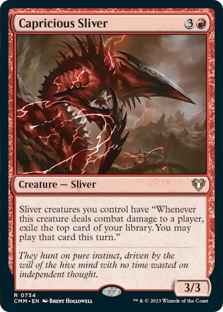 Capricious Sliver [Commander Masters] | Exor Games Summserside