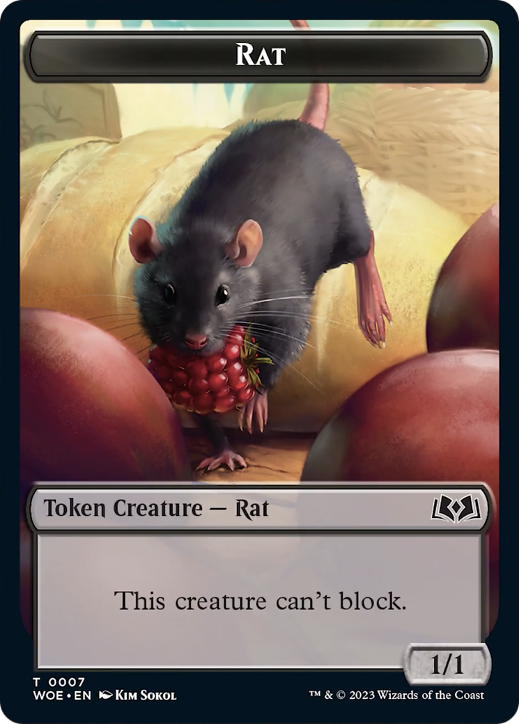 Rat Token [Wilds of Eldraine Tokens] | Exor Games Summserside