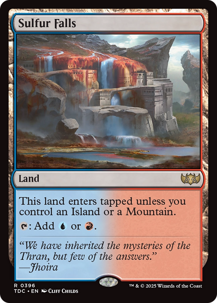Sulfur Falls [Tarkir: Dragonstorm Commander] | Exor Games Summserside