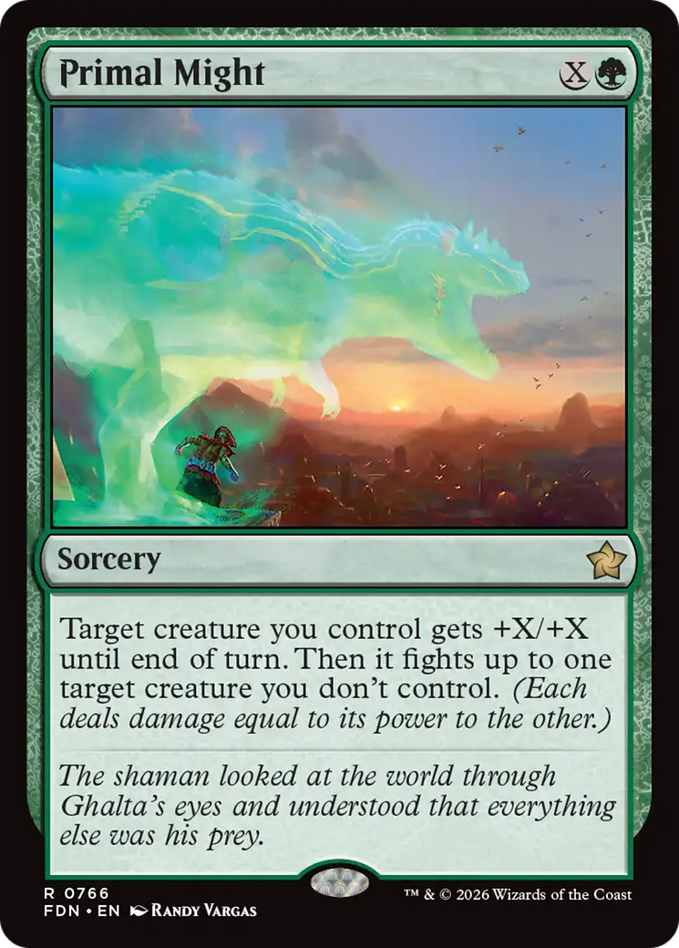 Primal Might (0766) [Foundations] | Exor Games Summserside