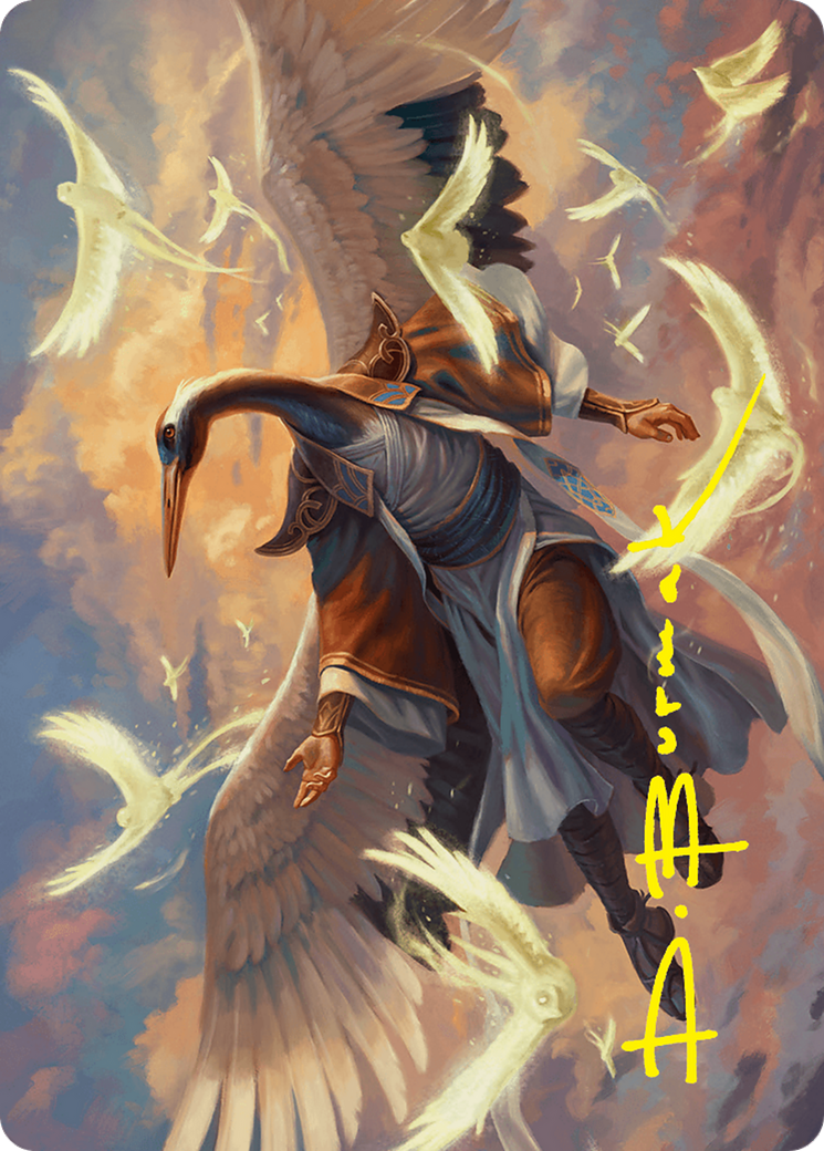 Kykar, Zephyr Awakener Art Card (16/54) (Gold-Stamped Signature) [Foundations Art Series] | Exor Games Summserside