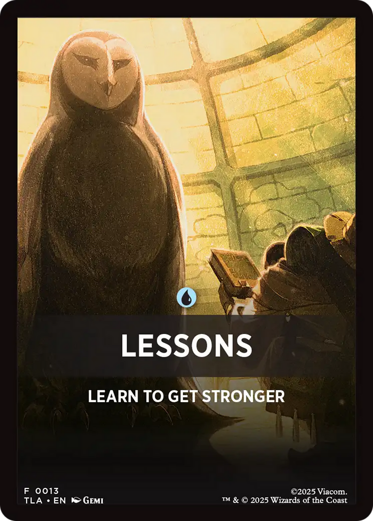 Lessons Theme Card [Avatar: The Last Airbender Tokens] | Exor Games Summserside