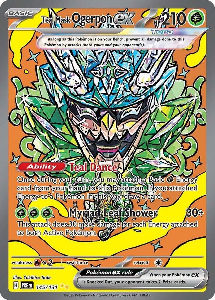 Teal Mask Ogerpon ex (145/131) [Scarlet & Violet: Prismatic Evolutions] | Exor Games Summserside