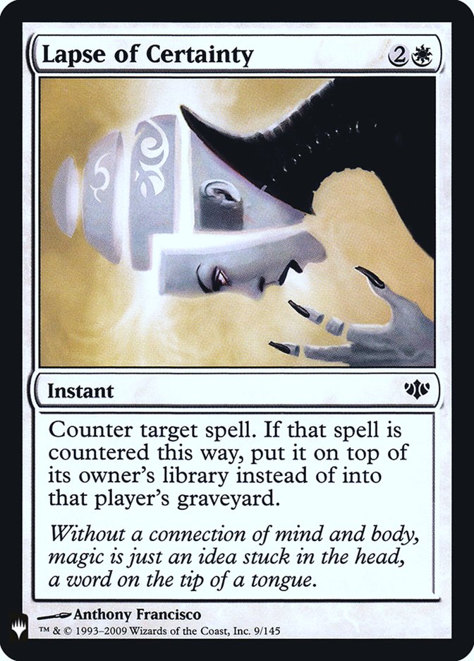 Lapse of Certainty [Mystery Booster] | Exor Games Summserside